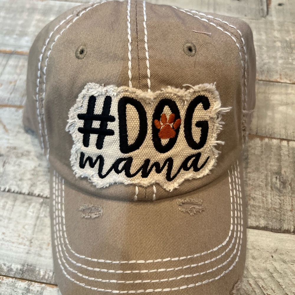 Dog Mama Tan Cap